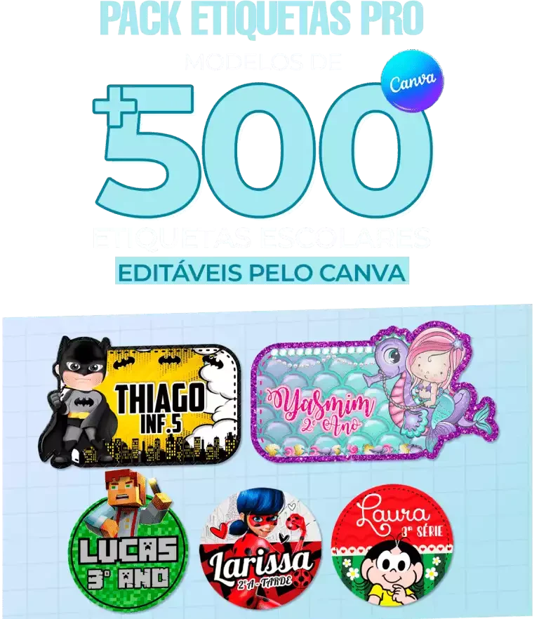 Preview do Pack de Etiquetas